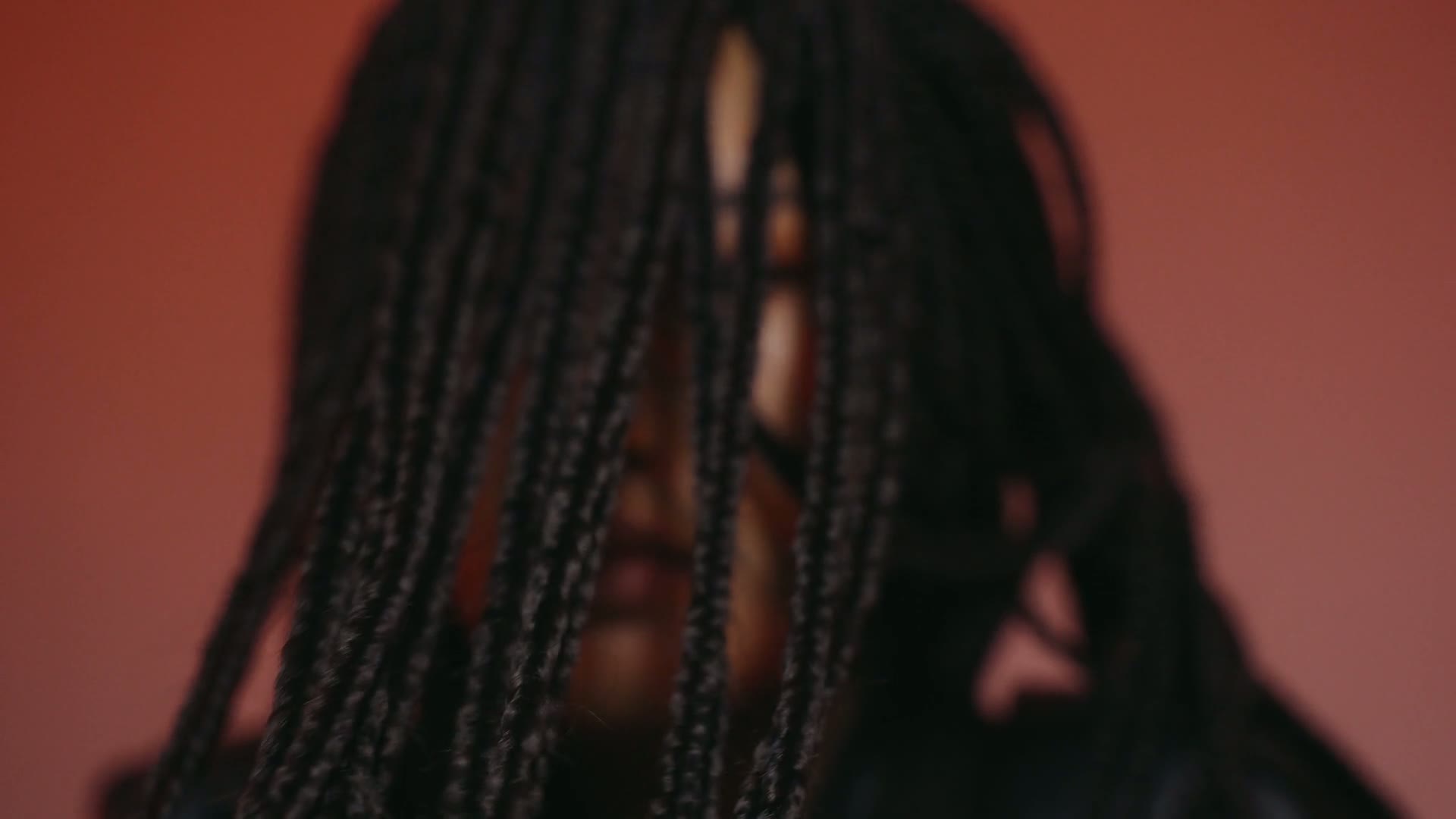 Woman with braided hair