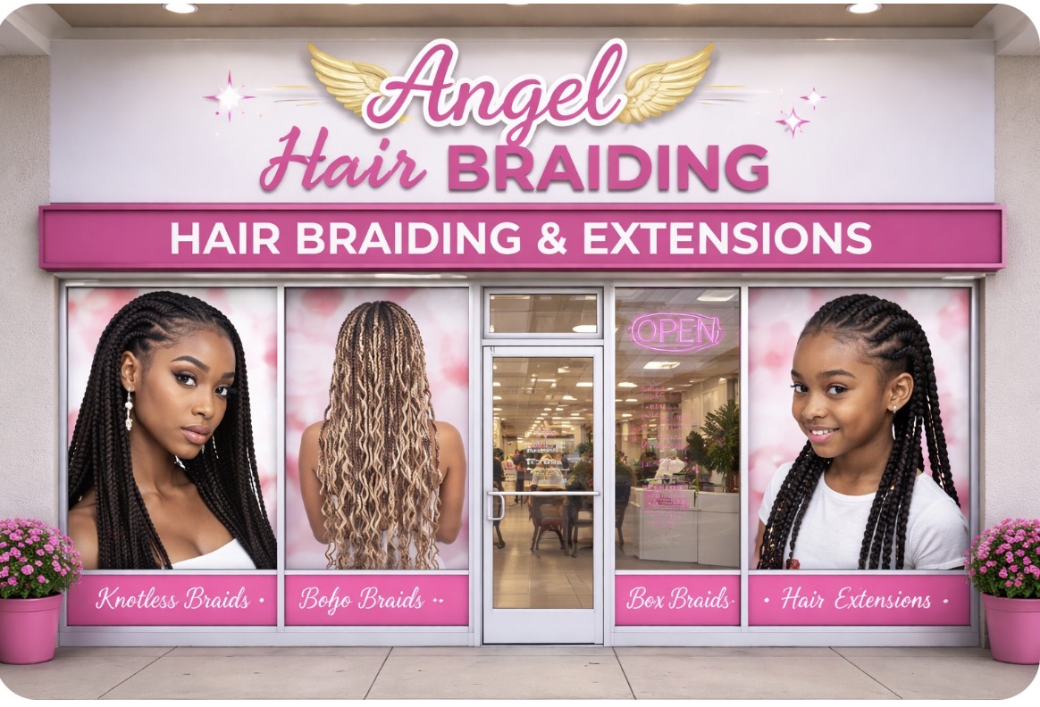 Angel Hair braiding studio storefront